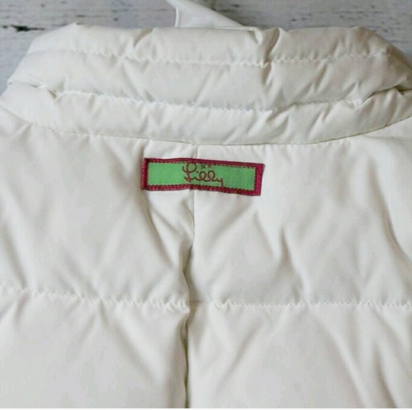 Lilly Pulitzer Whit Down Vest Pink Buttons Small - Picture 7 of 7